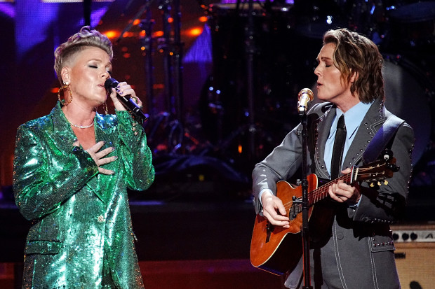 Pink and Brandi Carlile Join Forces for Moving Rendition of Sinéad O'Connor's 'Nothing Compares 2 U' all-available